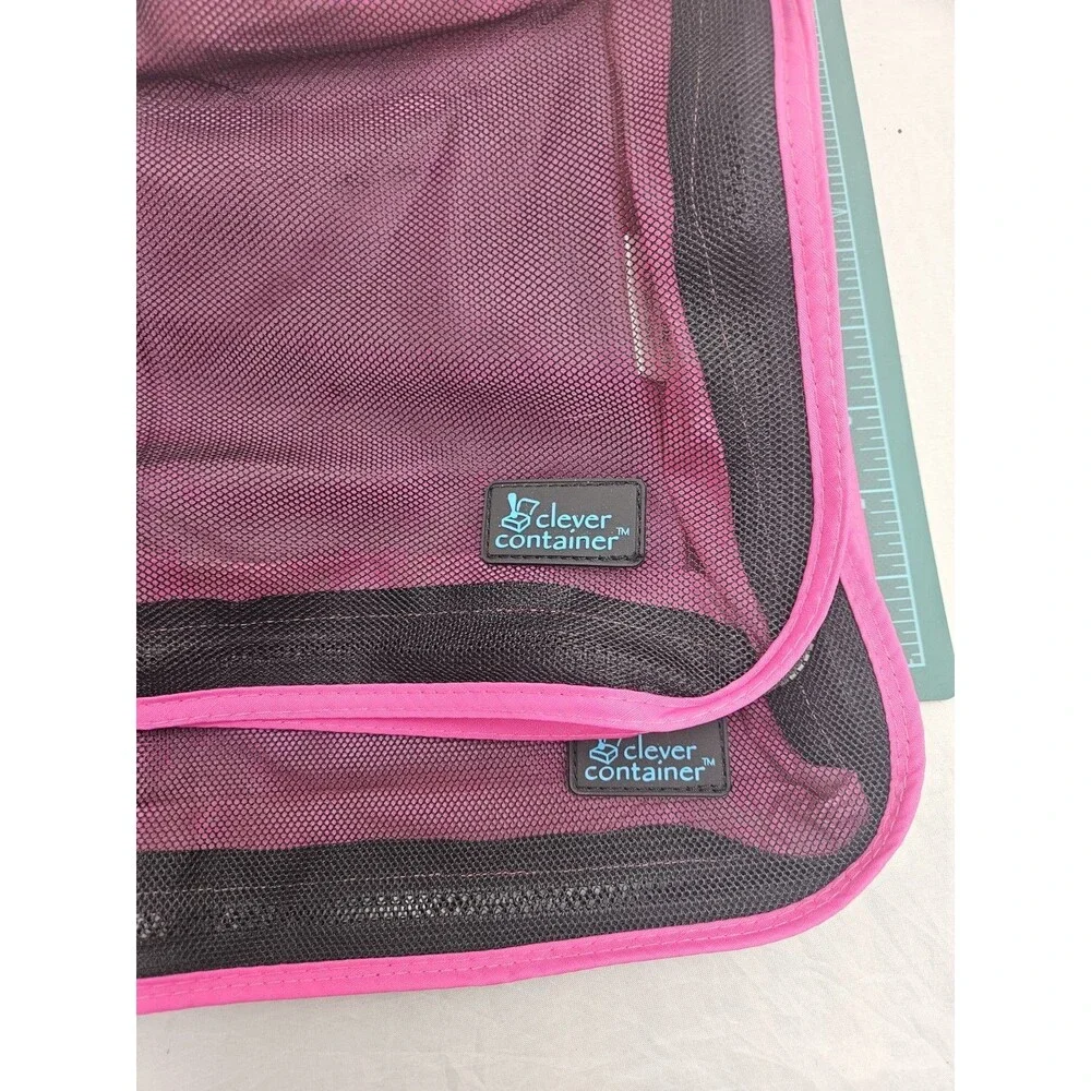 Clever Container Travel Packing Organizer Lot of 2 Pink